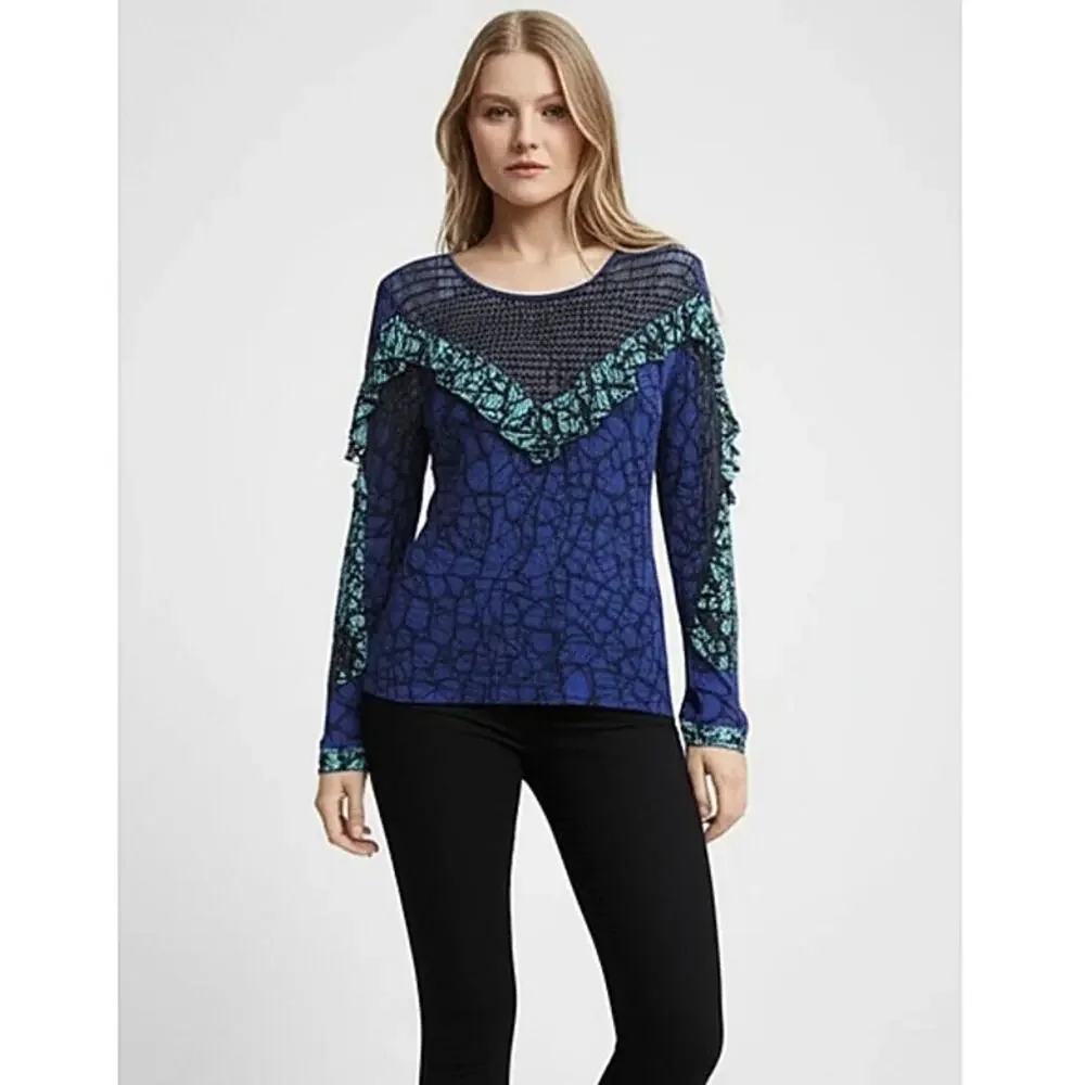 Anthropologie Bl-nk London Ameera Ruffled Top - S - NWT